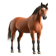 Majestic Horse Silhouetted Against a Dark Background Evoking Strength Grace and Beauty in a Minimalist Artistic Presentation isolated on a white background