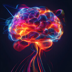 Brain with Digital Neural Network, AI Neural Brain Design"
"Digital Brain Visualization"
"Neural Network Tech"
"Brain in Technology"
"Future of AI Minds"
"Innovative Brain Tech