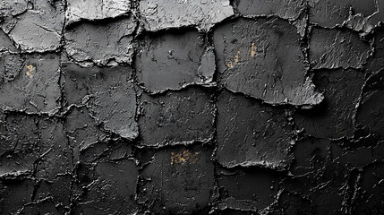 Obraz premium Abstract black textured art background.