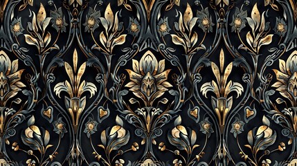 gothic cathedral seamless pattern wallpaper
