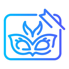 poster Line Gradient Icon