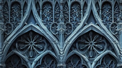 gothic cathedral seamless pattern wallpaper