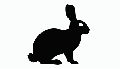 Obraz premium Abstract Rabbit Silhouette - Graphic Design Element