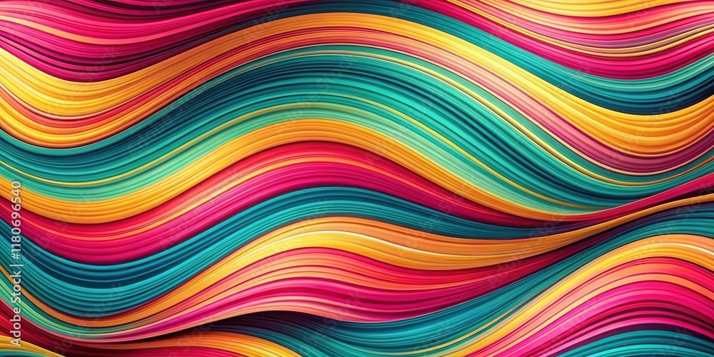 Canvas Prints abstract colorful swirling lines background texture, vibrant hues and smooth curves for design proje