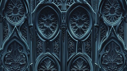 gothic catherdral seamless pattern wallpaper