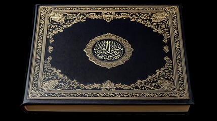 Ornate Quran Book Islamic Holy Scripture Religious Text