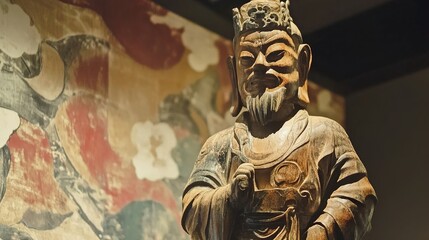 Ancient Chinese Wooden Statue: A Cultural Masterpiece