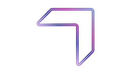 Glowing neon arrows-pointers on transparent background PNG, arrows-pointers on expressway, computer game, speed arrow. banner, cover, poster, flyer, sign. vector illustration