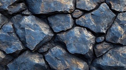 Fototapeta premium Textured Gray Rocks Wall Surface for Background and Design Use
