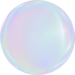 soap bubble isolated on transparent background