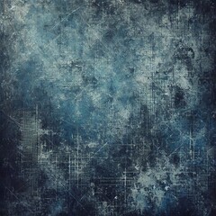 Obraz premium Blue scratched metal texture surface. Generative AI