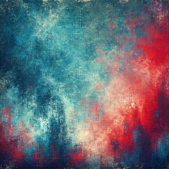 Fototapeta premium Grunge blue red background. Generative AI