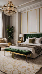 Sophisticated beige modern bedroom with earth tone decor, soft linens, and bright spacious windows Contemporary Interior Design Bedroom Inspiration