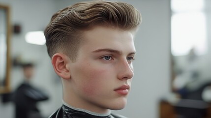 Modern Men's Hairstyle: A Stylish and Clean Cut
