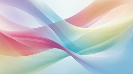 Obraz premium A colorful wave with a rainbow in the middle