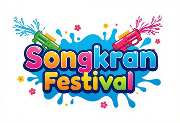 Amazing Happy Songkran Thailand festival, banners vector design background, illustration.
