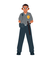 Obraz premium prison guard man standing