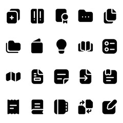 Content solid style, perfect for user interface projects