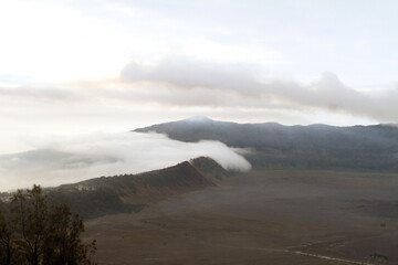 clouds over the mountain