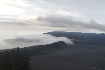 clouds over the mountains
