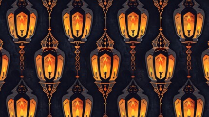 moroccan lantern seamless pattern wallpaper