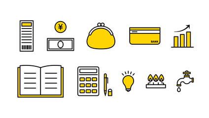 家計簿のアイコンイラストまとめ