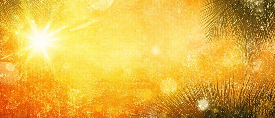 Sunny abstract summer background with shining sun highlights the warmth and joy of the season. Generative AI