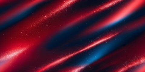 Obraz premium Cosmic Red Flow: A Dark Red Background Featuring Diagonal Flows of Red and Blue with Subtle Stars, Evoking a Sense of Cosmic Movement