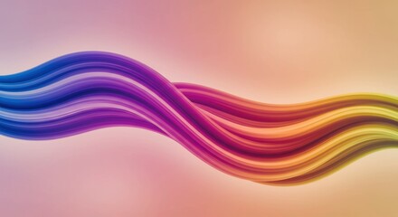 Abstract Flow of Color: A captivating abstract design with vibrant, flowing lines of color against a soft gradient background, evoking a sense of movement, energy, and fluidity. 