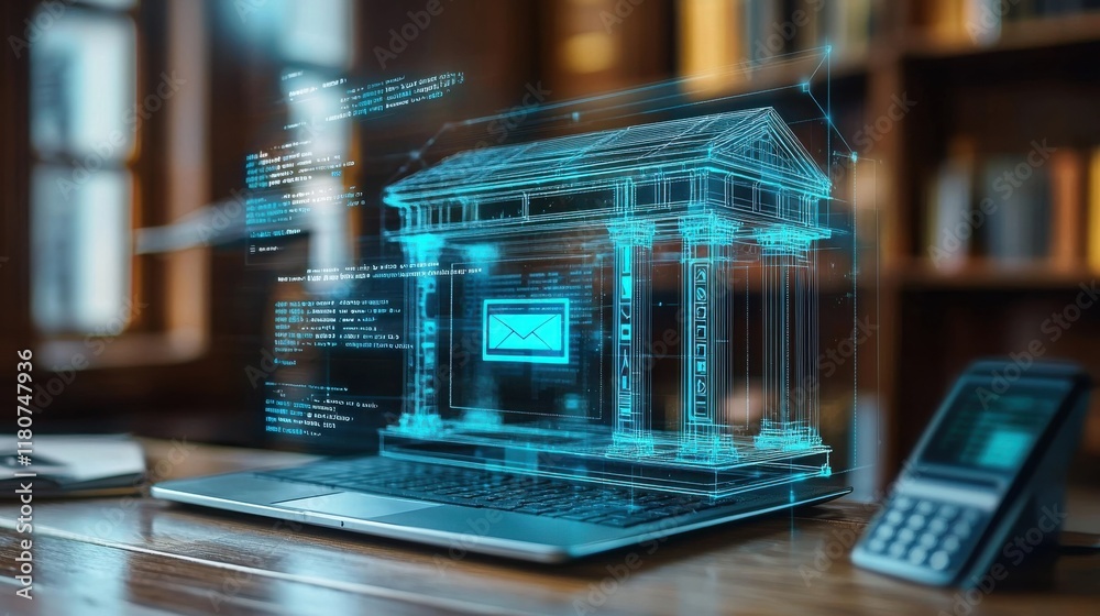 Poster Exploring holographic internet banking interfaces a high fidelity experience in digital finance environments