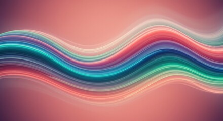 Abstract Colorful Waves 