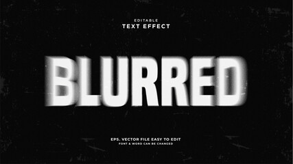  Blur text effect, dissloving text style