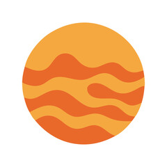 Abstract Organic Sea Shape