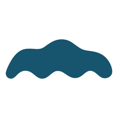 Abstract Organic Sea Shape