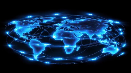 Obraz premium Visualizing internet banking transactions glowing high fidelity data analysis in a digital environment from a global perspective