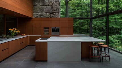 Modern Kitchen Design with Natural Elements