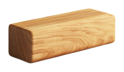 Durable Yoga Block for Exercise Support Isolated on White Background