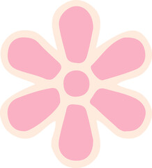 Retro Flower Petal