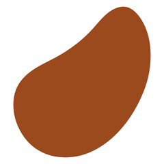 Abstract Organic Mocha Mousse Shape