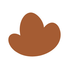 Abstract Organic Mocha Mousse Shape