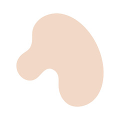 Abstract Organic Mocha Mousse Shape