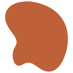 Abstract Organic Mocha Mousse Shape