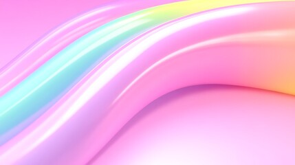 Abstract Pastel Swirls of Color and Light