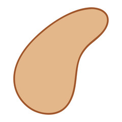 Abstract Organic Mocha Mousse Shape