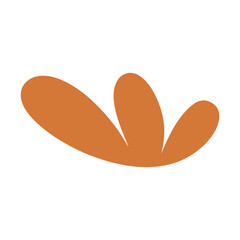 Abstract Organic Mocha Mousse Shape