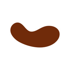 Abstract Organic Mocha Mousse Shape