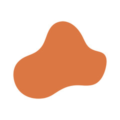 Abstract Organic Mocha Mousse Shape