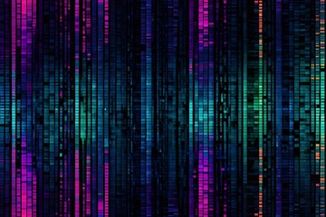 Glitch pattern, chaotic composition, dynamic, seamless background, abstract style.