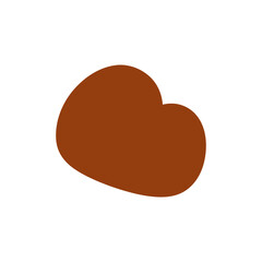 Abstract Organic Mocha Mousse Shape