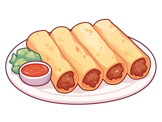 Delicious Mexican Tacos on a Plate